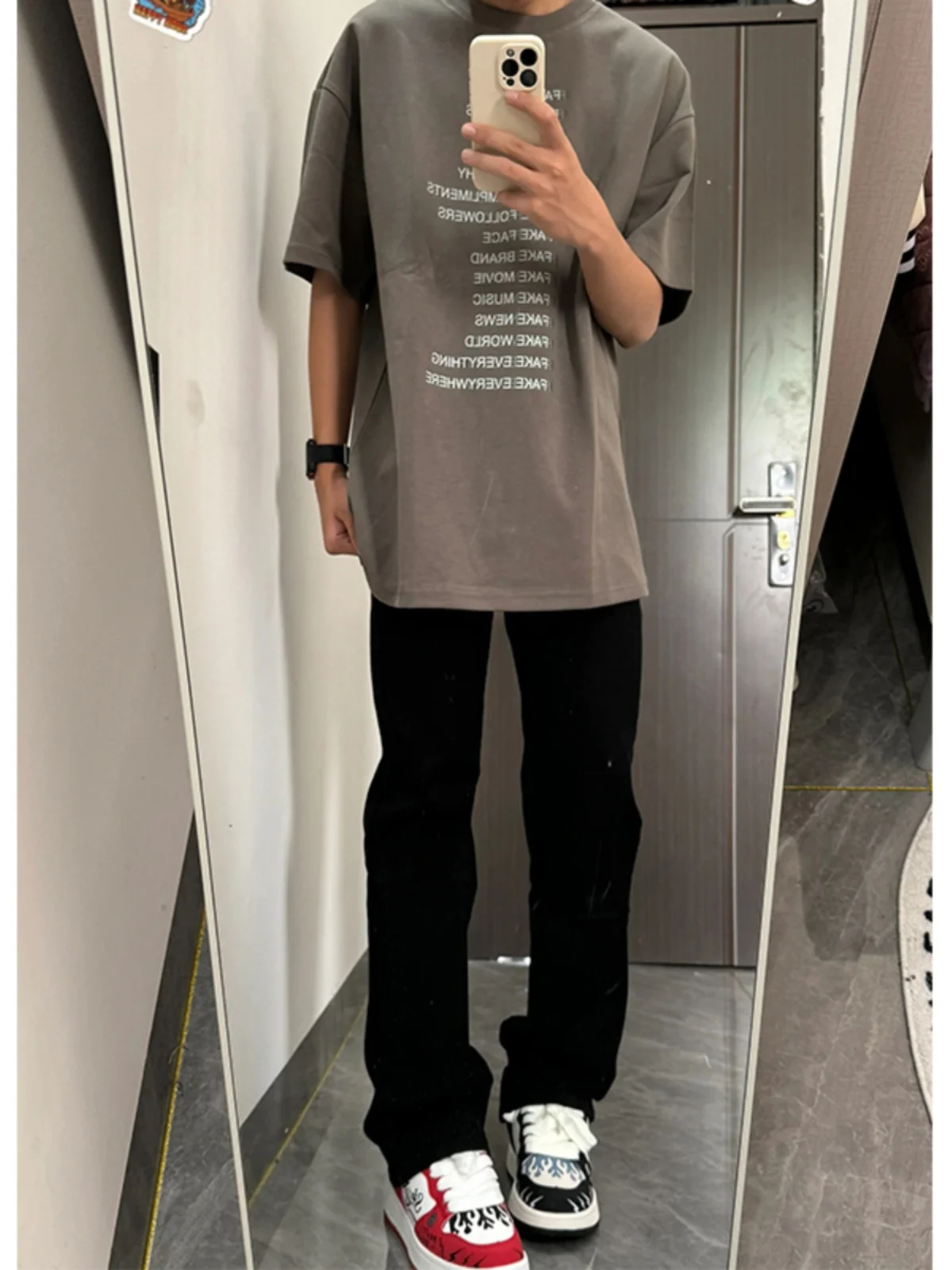 

Cleanfit Pure Bla Men's Jeans Summer American High Street Vibe Straight Leg Trendy Elastic Trousers Youth Faion Jeans