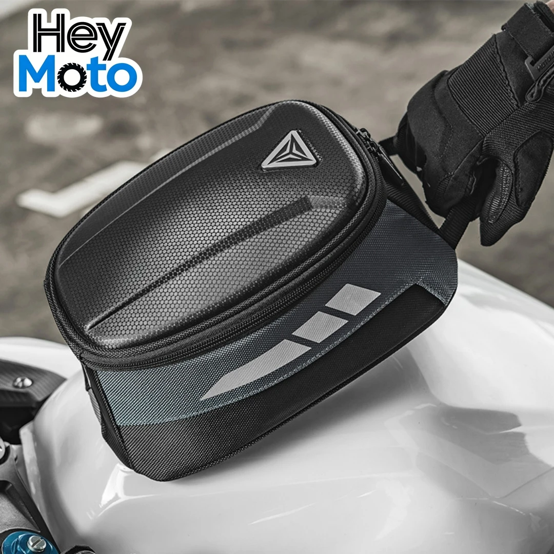 

Motorcycle Magnetic Quick Release Tank Bag EVA Hard Nylon Wear-resistant Reflective Storage Bag Waterproof Fuel Tank Bag