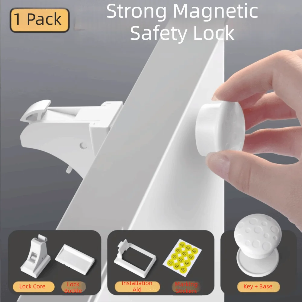 Key Children Security Locks Multipurpose Magnetic Child Lock Cabinet Door Locks Baby Safety Locks Child Protection Equipment