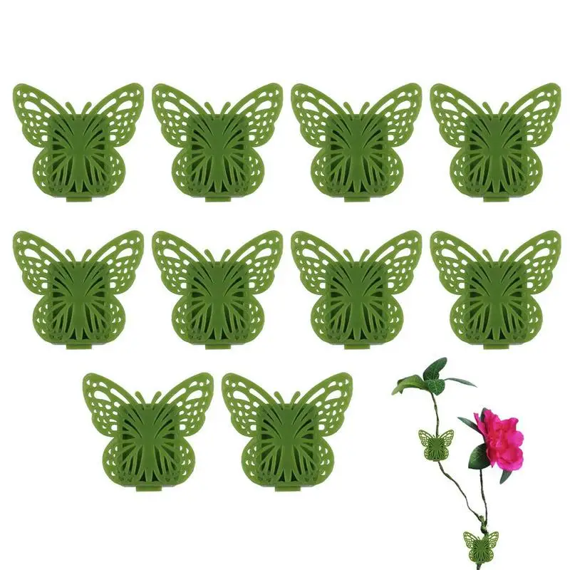 

Зажимы для орхидей 10X, фиксирующий зажим для альпинистских растений, компактные многофункциональные зажимы для цветочной лозы для внутренних и наружных газонов, ферм, балкона