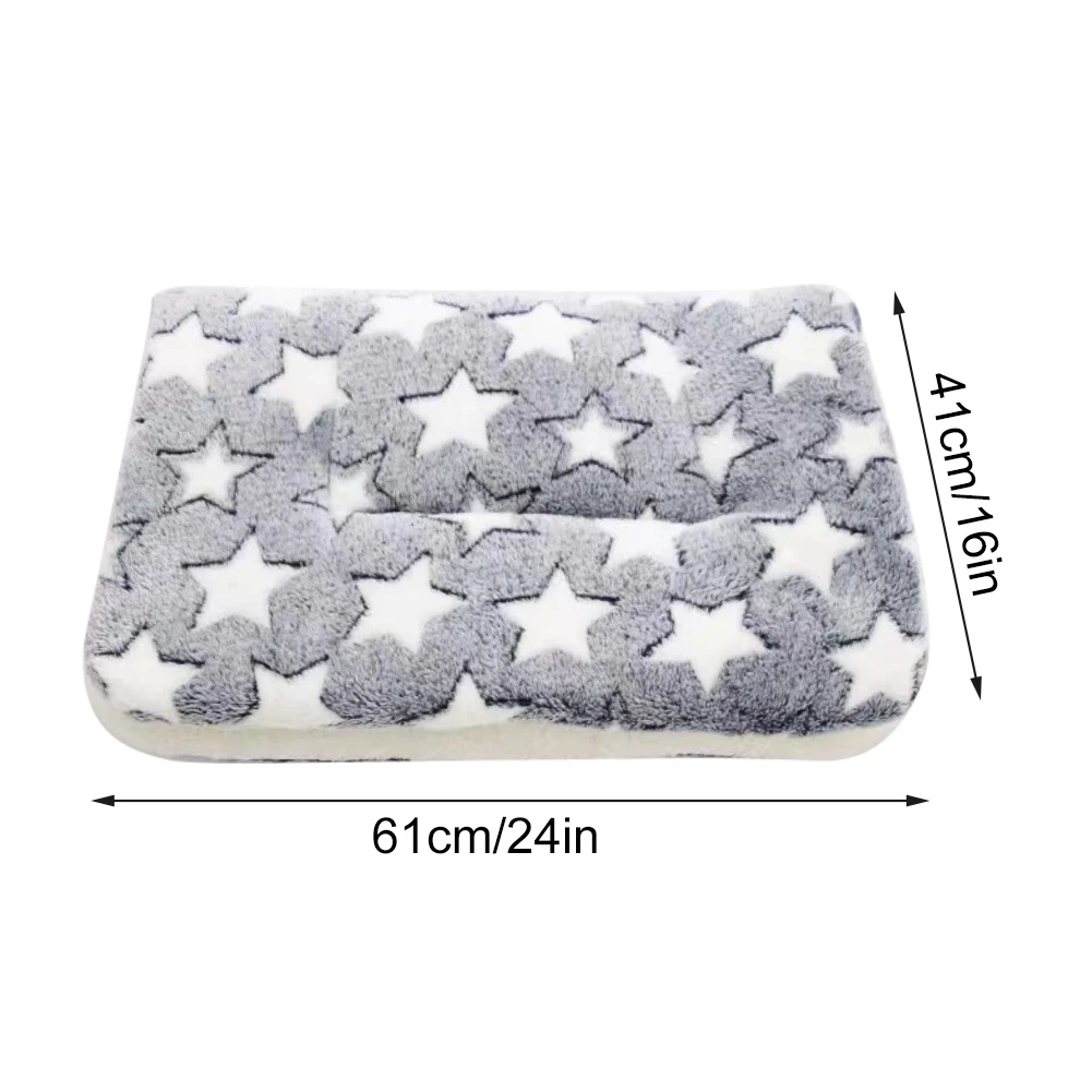 Cat Blanket Soft Flannel Warm Bed Mat Dog Cushion Pet Supplies Fall Winter Rabbits Puppy Kitten Thickened Pad Machine Washable