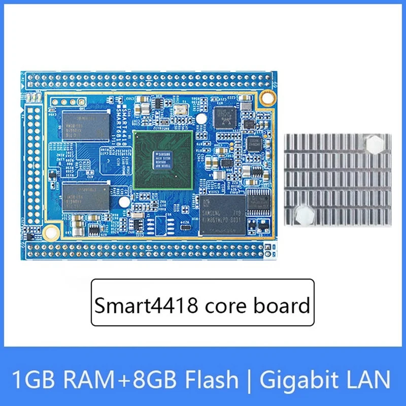 Smart4418 Core плата + радиатор S5P4418 Quad Core 1 + 8G EMMC Gigabit LAN с открытым исходным кодом Android 7,0/Ubuntu/Openwrt Core Board