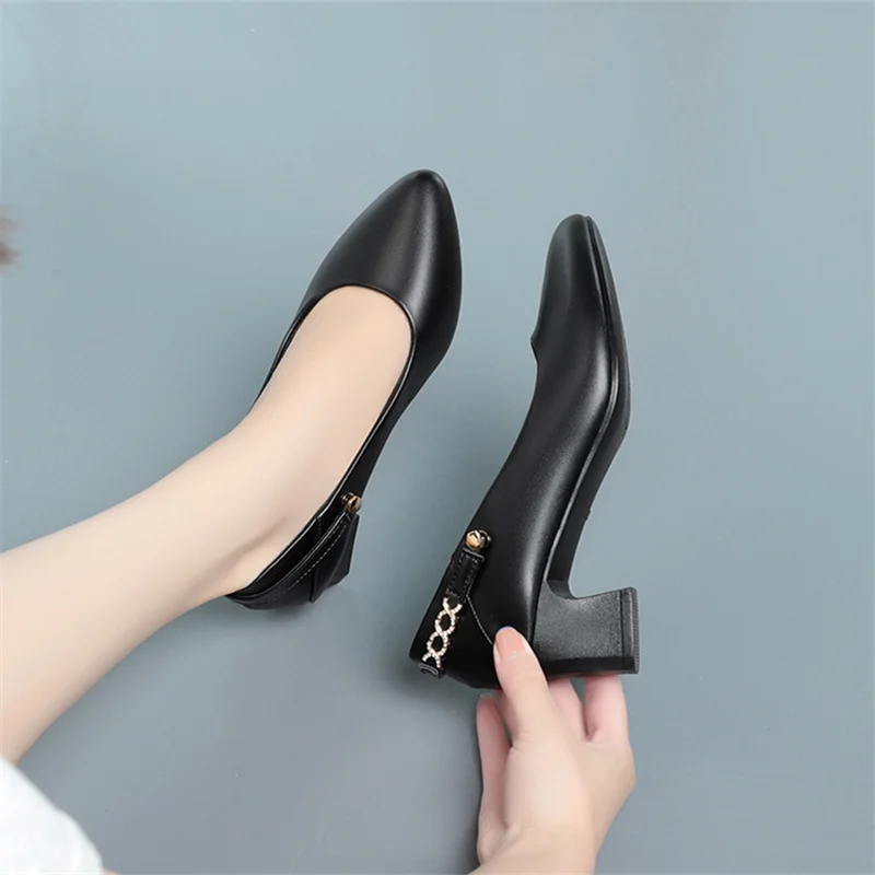 High Heels Shoes Women 2023 New Women Shoes Pointed Toe Professional Fashion Single Shoes Women