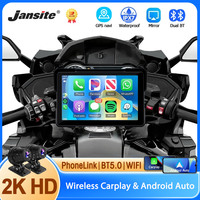 5/7 inch Carplay For Motorcycle 2K HD DVR Navigation Wireless CarPlay Android Auto IPX7 Waterproof Display Portable Moto DVR