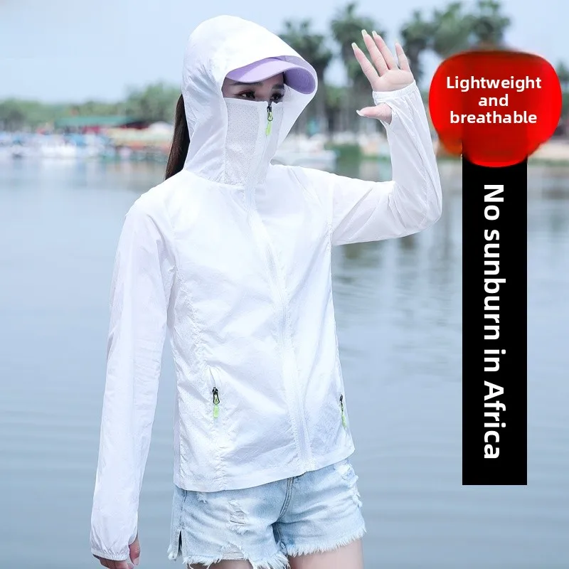 Women's Ice Silk UV Protection Clothing Breathable Lightweight Summer New Outdoor Sunscreen Coat TUCANO Brand Polyester Fiber