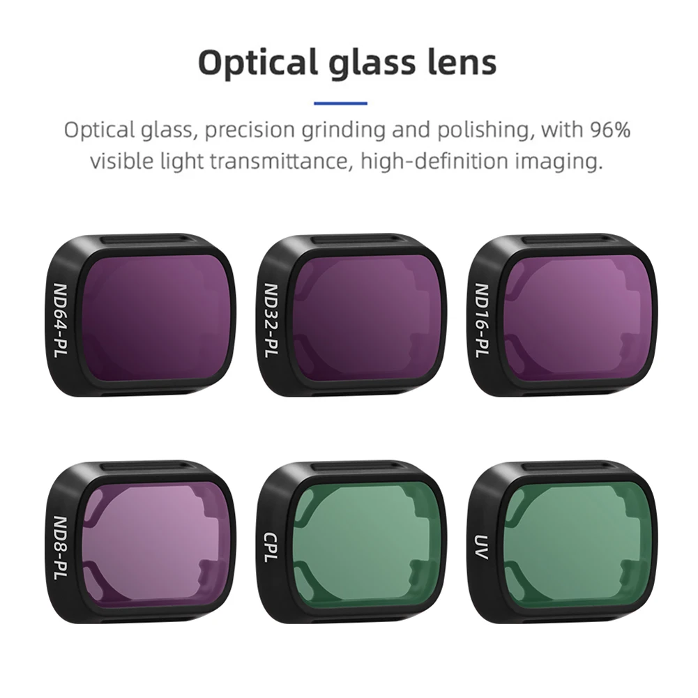 Filter Lensa Kamera untuk DJI Mini 3 Pro UV CPL ND8 ND16 ND32 ND64 ND/PL Kit Filter untuk DJI Mini 3 Pro Drone Filter Aksesori