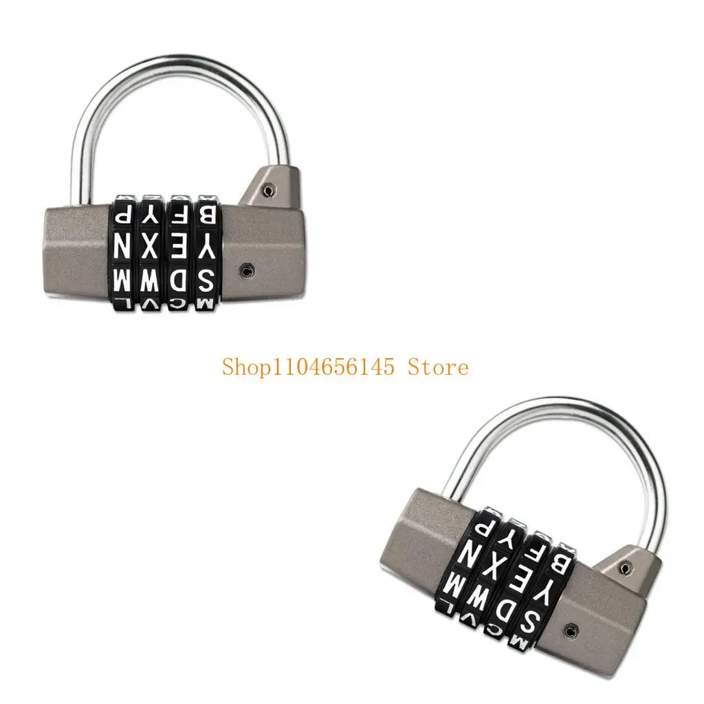 

5asd 4-значный кодовый замок с паролем, металлический водонепроницаемый замок для чемодана, школьного багажа, сбрасываемый замок