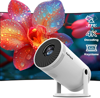 NEW KaiAqua Portable Projector FY300 4K HDMI Dual Wifi6 Allwinner H713 BT5.4 1080P 1280*720P Home Cinema Outdoor Projetor HDMI