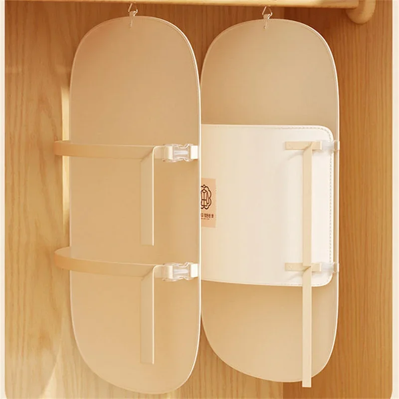 1PC Fabric Panel Board Compressing Clothing Dust Cover Space Saver Organizer Wardrobe Hanging Bag Coat Down Jackets Pants Shirts
