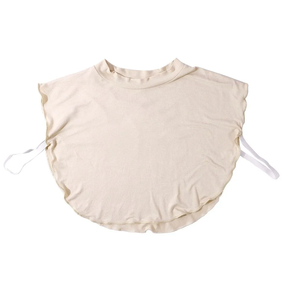 

Новый мягкий съемный воротник из хлопка, универсальный, без рукавов, однотонный, с высоким воротником до середины шеи, женский аксессуар