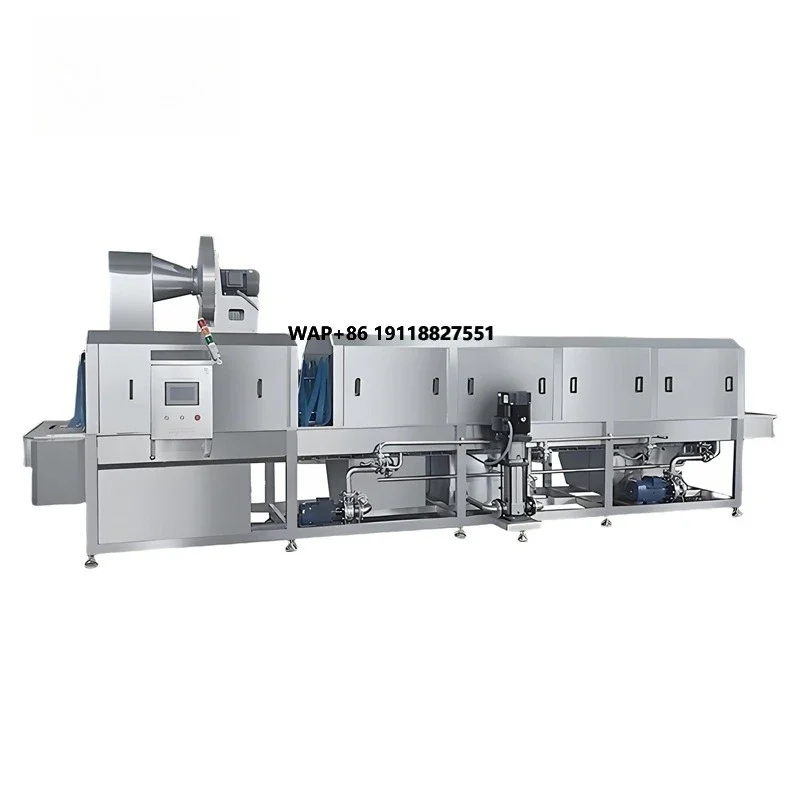 

High-Pressure Automatic Turnover Basket Cleaning Machine Full-automatic Oil Stain Washing Equipment for Fruit Vegetable Baskets