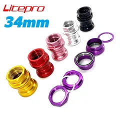 Litepro Ultralight Headset For Brompton Folding Bike Bowl Group 34mm External Frame Front Fork Headset