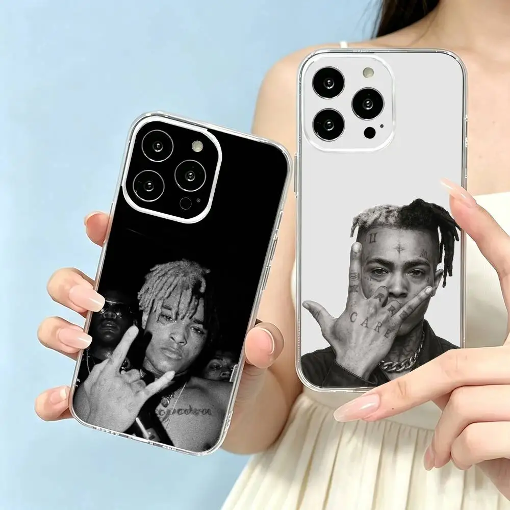 XXXTentacion Rapper-R  Phone Case For iPhone 17 16 15 14 13 12 11 Mini Pro Max Plus Transparent Cover Gift