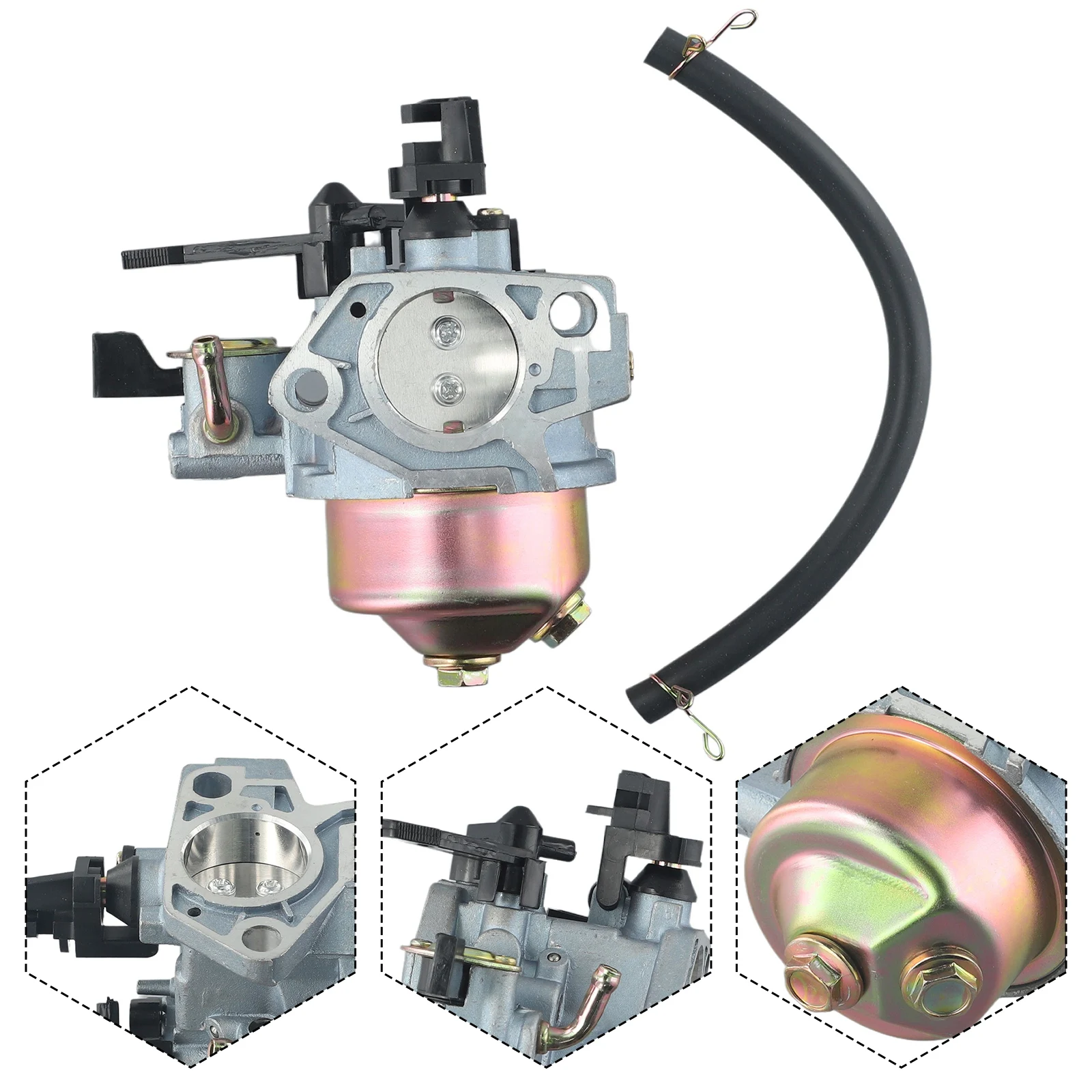

Carb Carburetor Kit Parts Replacement Replaces Set 1 * Oil Pipe 1 * Oil pipe 11HP 13HP 16100-ZF6-V01 Alternatives