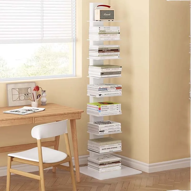 Minimalist Modern Bookcase Wooden Organizer Magazine Library Bookshelf Side Table Nordic Etagere Rangement Modular Furnitures