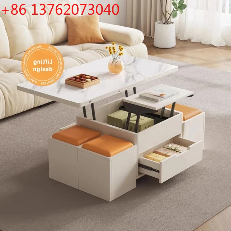 

Modern Lifting Coffee Tables Storage Hardcover Floor Small Coffee Table Living Room Tavolino Da Salotto Furniture For Home