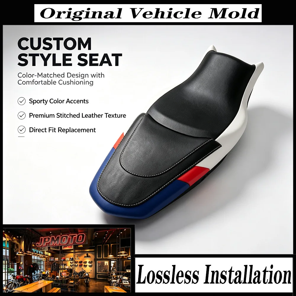 For BMW R1300GS GS1300 R 1300 GS 2023-2026 Motorcycle Complete Front Rear Seat Pillion Cushion Pad Lowered Black Kit Set