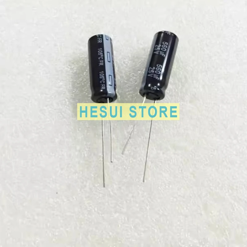 10PCS electrolytic capacitor 25V560UF 8X20 FR long life 560UF 25V