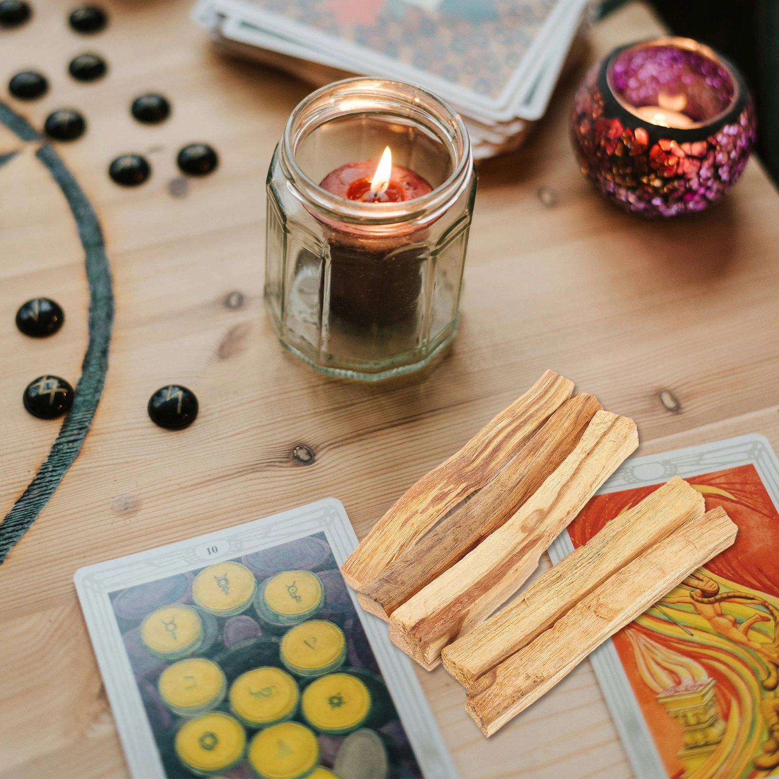 

5Pcs Natural Wooden Sticks Bulk Craft Rods Small Wood Pieces for DIY Rituals Lightweight Easy Storage Craft Sticks Collection