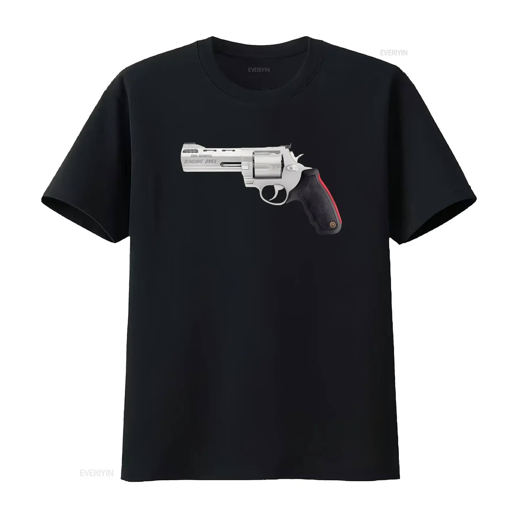 Taurus Raging Bull 454 Casull Revolver Print T Shirt Stylish Unique Design for Gun Enthusiasts vintage Washed Slightly Casual