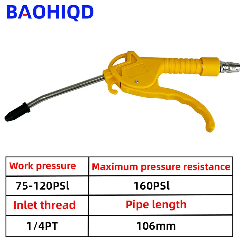 Pneumatic Air Blow Gun Japan Type Blowing Airsoft Guns Cleaning Tool Dust Spray 1/4