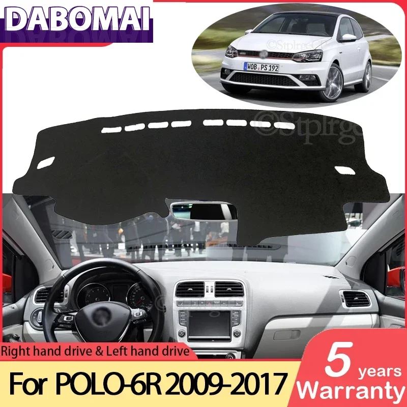

Anti-Slip Mat Dashboard Cover Pad SunShade Dashmat Carpet Car Accessories 2012 2015 for Volkswagen VW POLO 6R 6C 2009~2017 5 MK5
