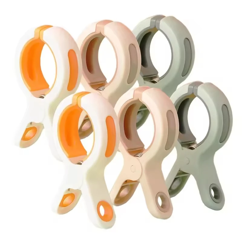 8 Pack Beach Towel Clips Reusable Large Windproof Clothes Pegs Plastic Strong Clothespins Laundry Tong for Blankets Coats Towel