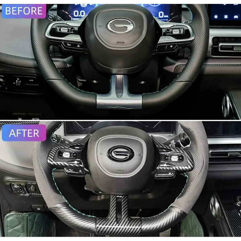 For Trumpchi GAC Empow 2022 2023 Interior Accessories Car Steering Wheel Frame Decoration Cover Trim Car Styling