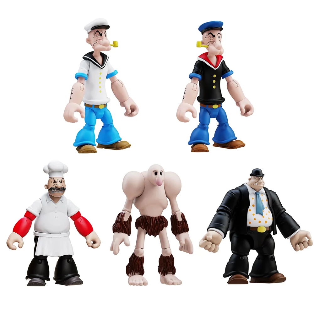 

Boss Fight Toys Popeye the Sailor Wimpy/Olive/Bluto 6-дюймовая фигурка 1:12 Модель куклы Рисунок