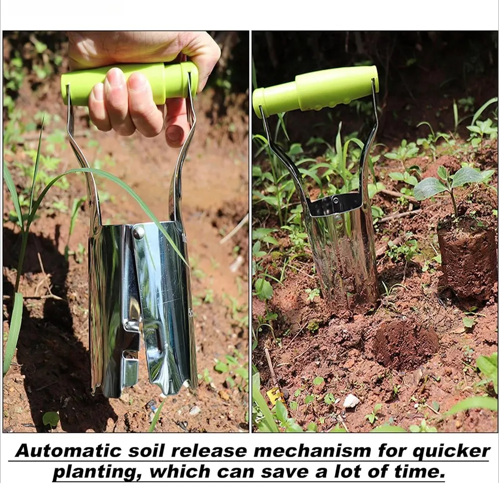 4 Pcs Ergonomic Bulb Planter Soil Release Depth Marks for Precise Bulb Planting Gardening Tool