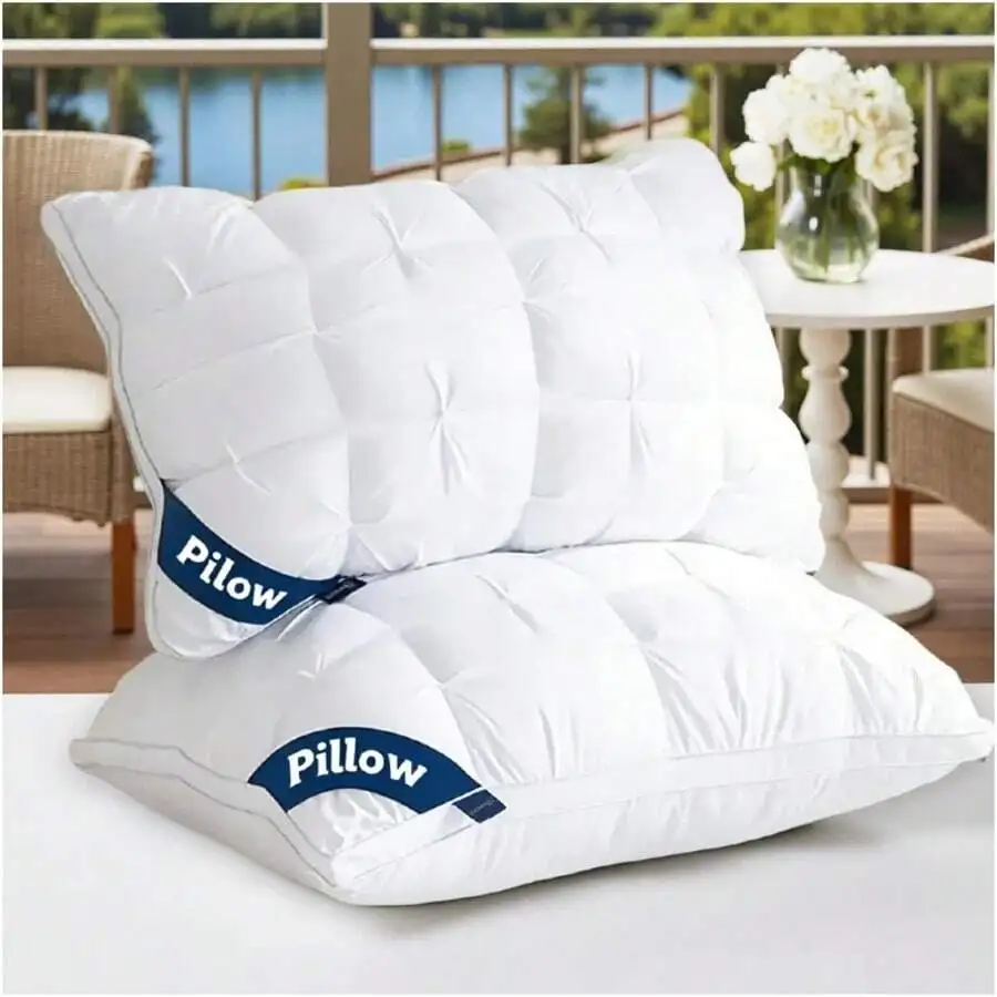 2PCS Premium Bed Pillows, King Size Set, Twisted Bread Shape Pillow Set, Suitable For Side Sleepers, Back Sleepers, And Stomach
