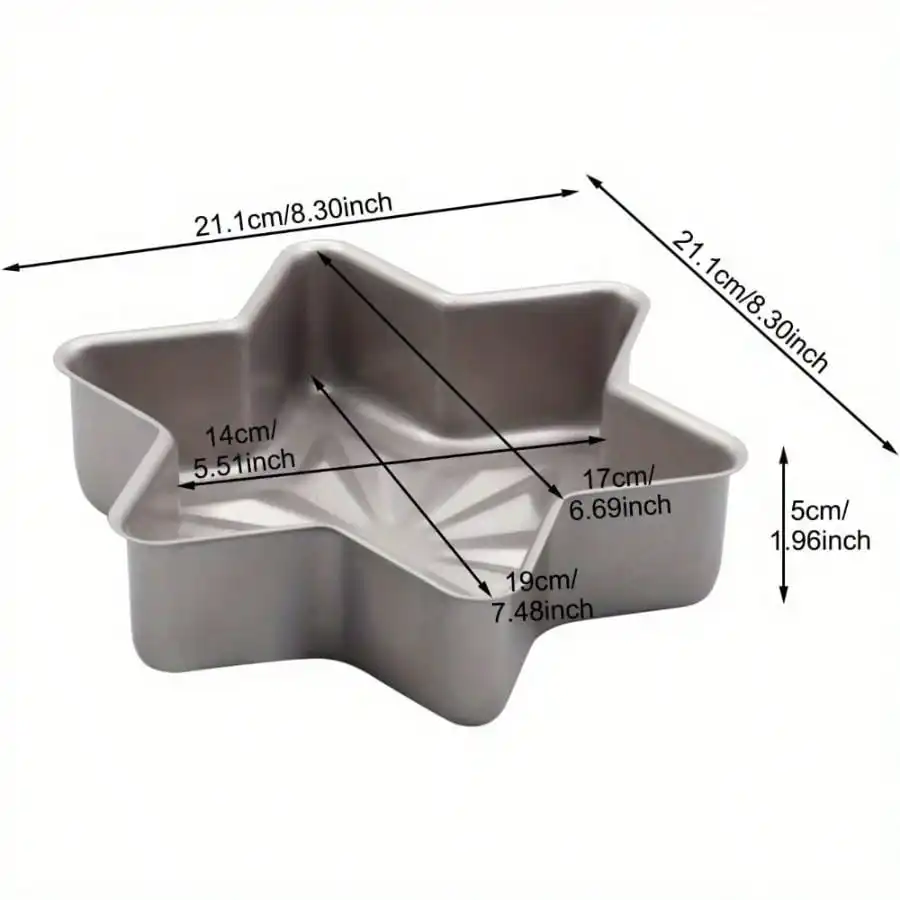 Durable Star Shape Cake Pan Non-stick Baking Pan Perfect for Baking Cakes Brownies More - Essential Kitchen Tool for Home Bakers