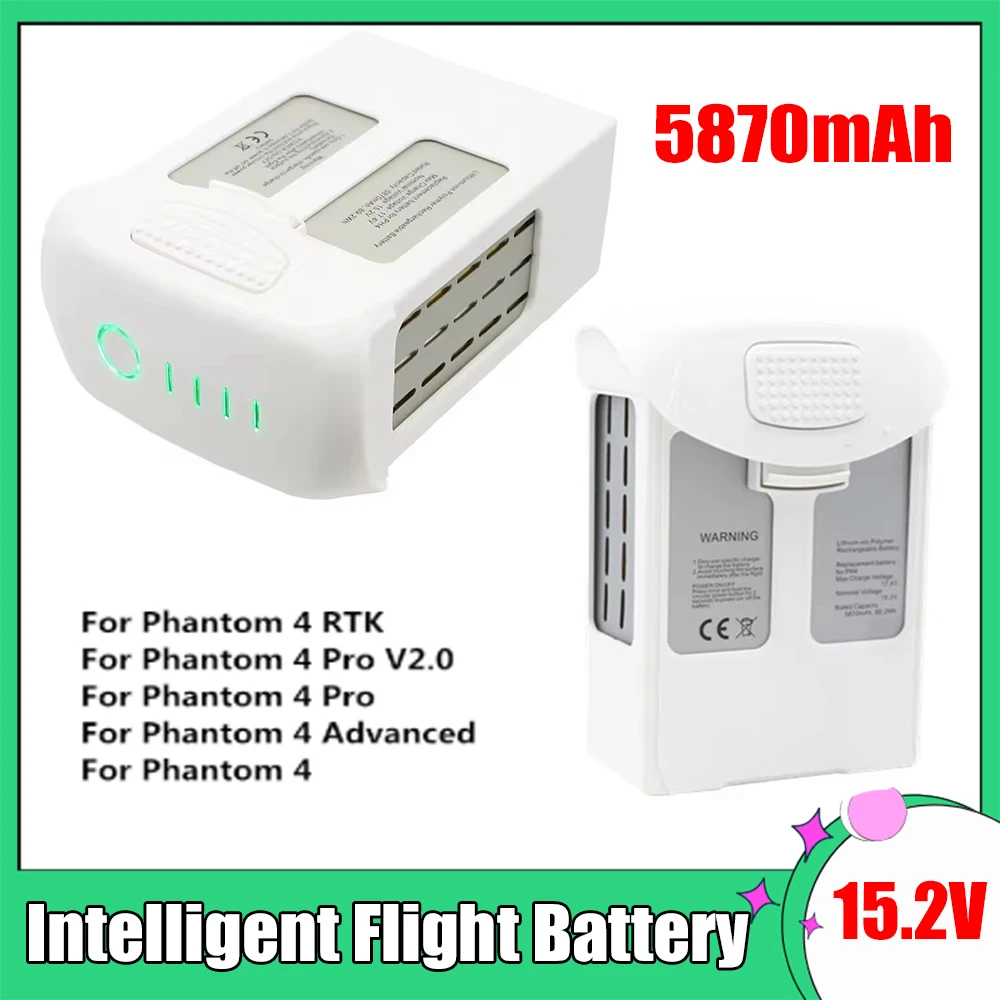 New Phantom 4 battery 5870mah Compatible with Phantom 4 intelligent flight battery for Phantom 4 series drone accessories