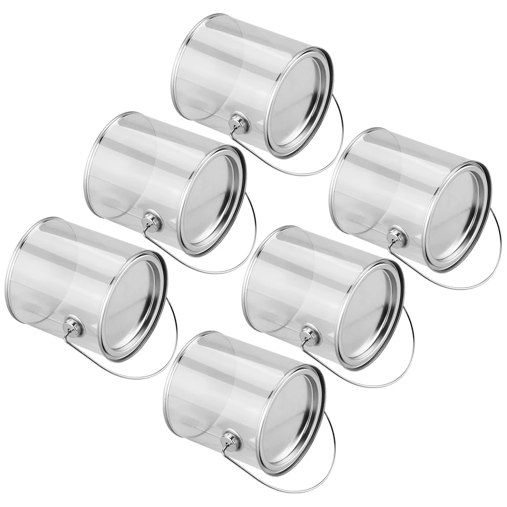 

12 Pcs y Jar Plastic Sweet Jars Small Storage Container Transparent Cylinder Jar Mini Bucket Party Decoration