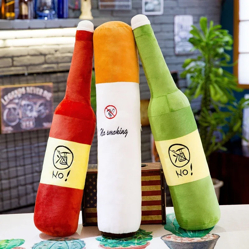 Oreiller bouteille de Cigarette mignon de 150cm, longue bande, grande poupée, jouet en peluche, Clip de jambe de couchage sur les garçons, Style peluche