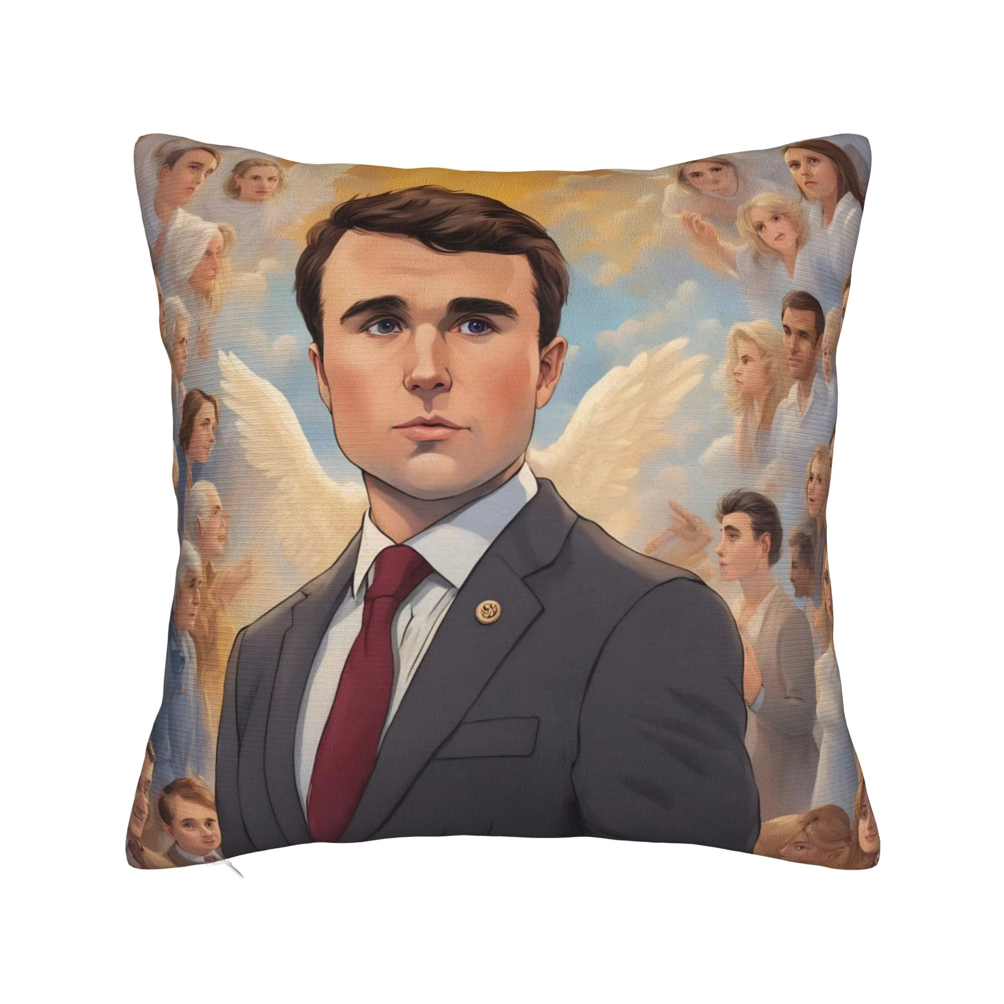 Dubbelzijdige Charlie Kirk R.I.P kussensloop, vintage zachte kussensloop voor bank en slaapkamer decor