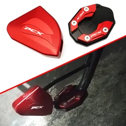 For Honda PCX125 PCX150 PCX160 PCX 125 150 160 2021-2024 Accessories Kickstand Side Stand Extension Enlarger Pad Side Bracket