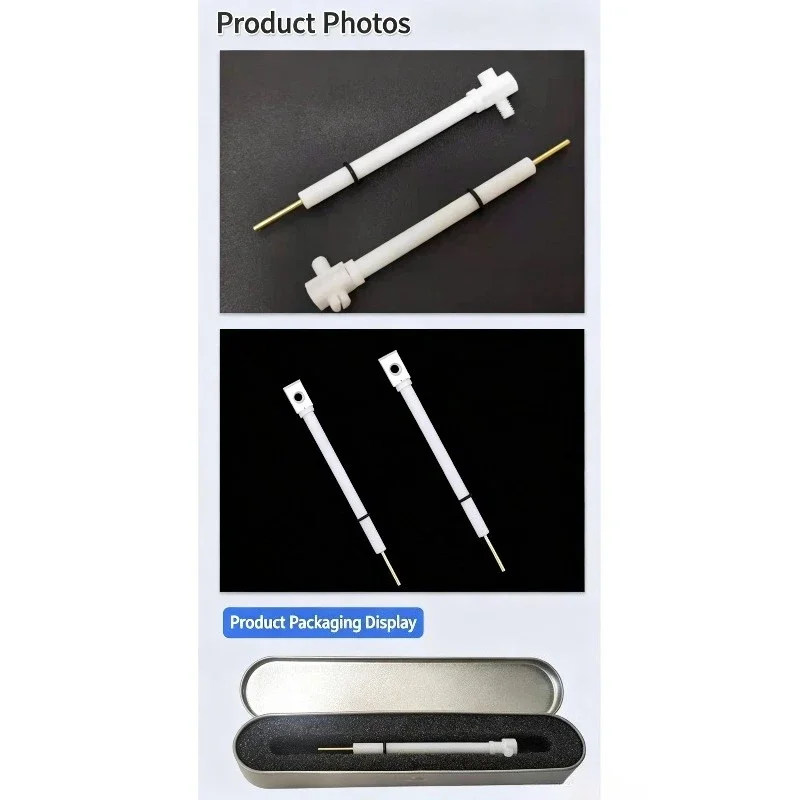 JJ115 Multi‑Purpose Electrode Clip, Platinum Sheet Electrode Clamp for Electrochemical Lab Research Test