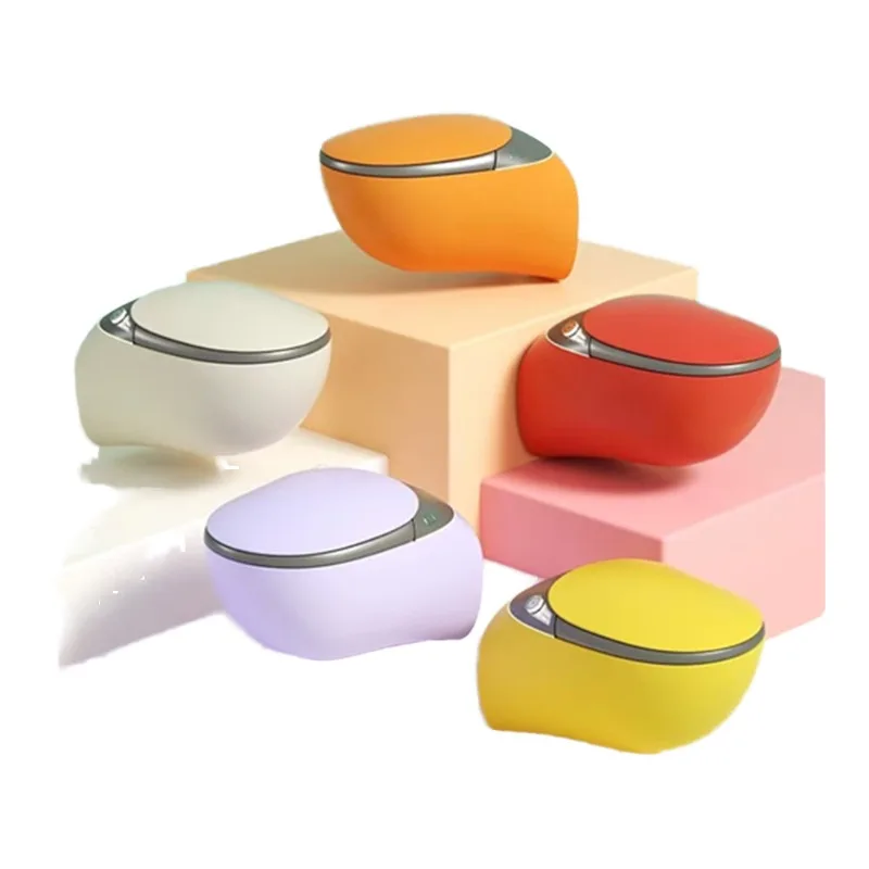 Smart Wall-Mounted Toilet  Water Tank Full-Automatic  Shape  Remote Included