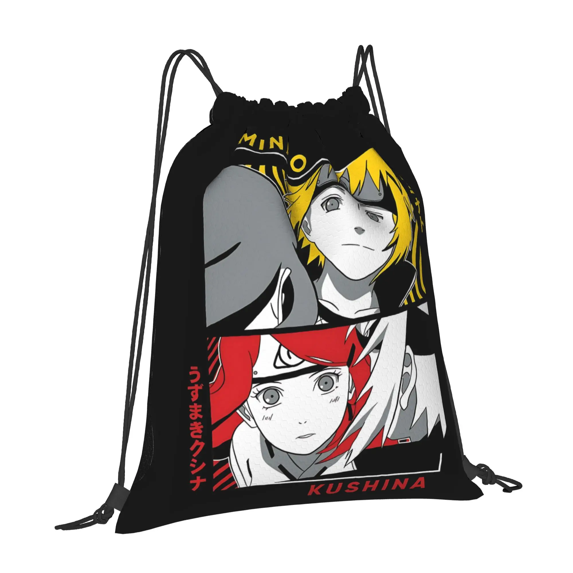 sports Pouch Naruto anime comic  Portable Hiking Drawstring Bags Riding Backpack Gym Shoes Storage Backpacks