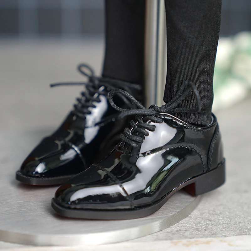 

Обувь для куклы BJD, подходящая для размеров 1/4, bjd, черные лакированные кожаные формальные туфли, аксессуары для кукол