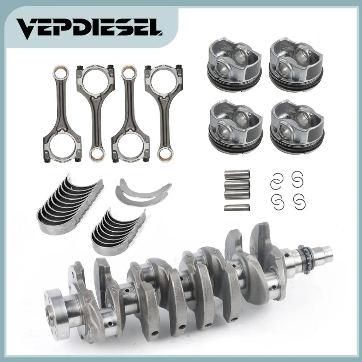 

G4FJ 1.6L Engine Crankshaft & Con Rods & Pistons Bearings Kit for Hyundai Accent i30 KIA Cee'd Forte K4 Soul Auto Repair Parts