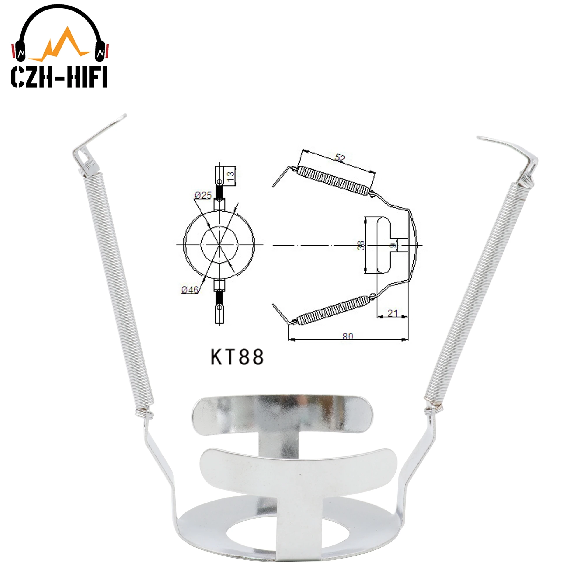 2pcs Steel Spring Retainer Holder for EL84 12BH7 KT88 EL34 6550 Vintage Vacuum Tube Audio Amplifier HiFi DIY - Image 4