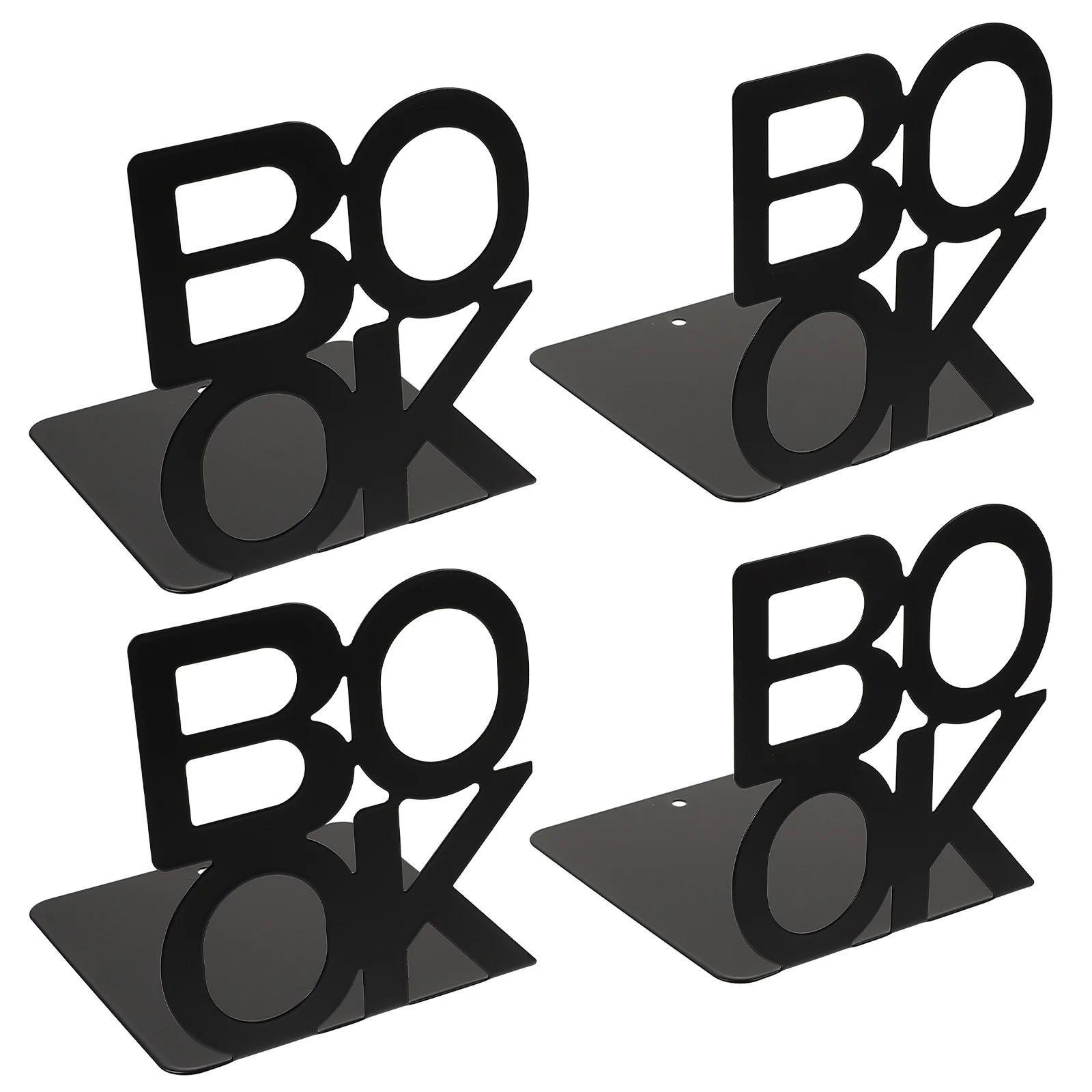 4 шт. металлический подставка для книг, нежные органайзеры для книг, нержавеющая вертикальная полка для хранения книг, аксессуары, нежный подставка для книг