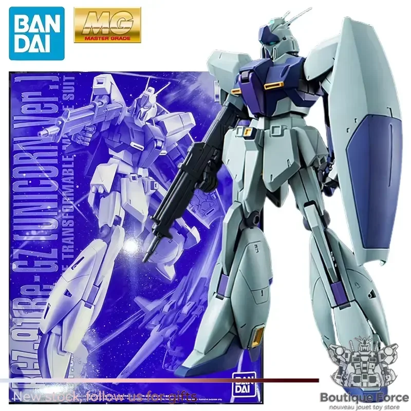 BANDAI UNICORN MG 1/100 RGZ-91 Re-GZ Gundam Actionfigur Anime-Modellbausatz Sammlerstück Montage-Displaystück