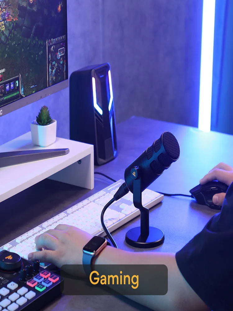 MAONO PD100 Dynamiczny Mikrofon XLR PC Całkowicie Metalowy do Gier, Nagrywania, Streamowania, Współpracuje z Interfejsem Audio, Kartą Dźwiękową, Mikserem — zdjęcie produktu 7