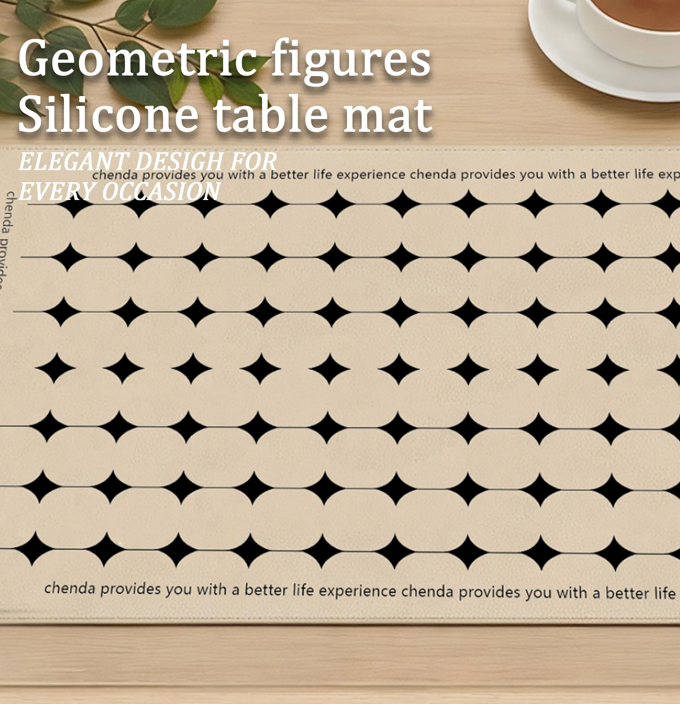 

Hogar Dining Table Supplies 100% All Silicon Organic Silicon Table Mats Customizable Pattern Graphics