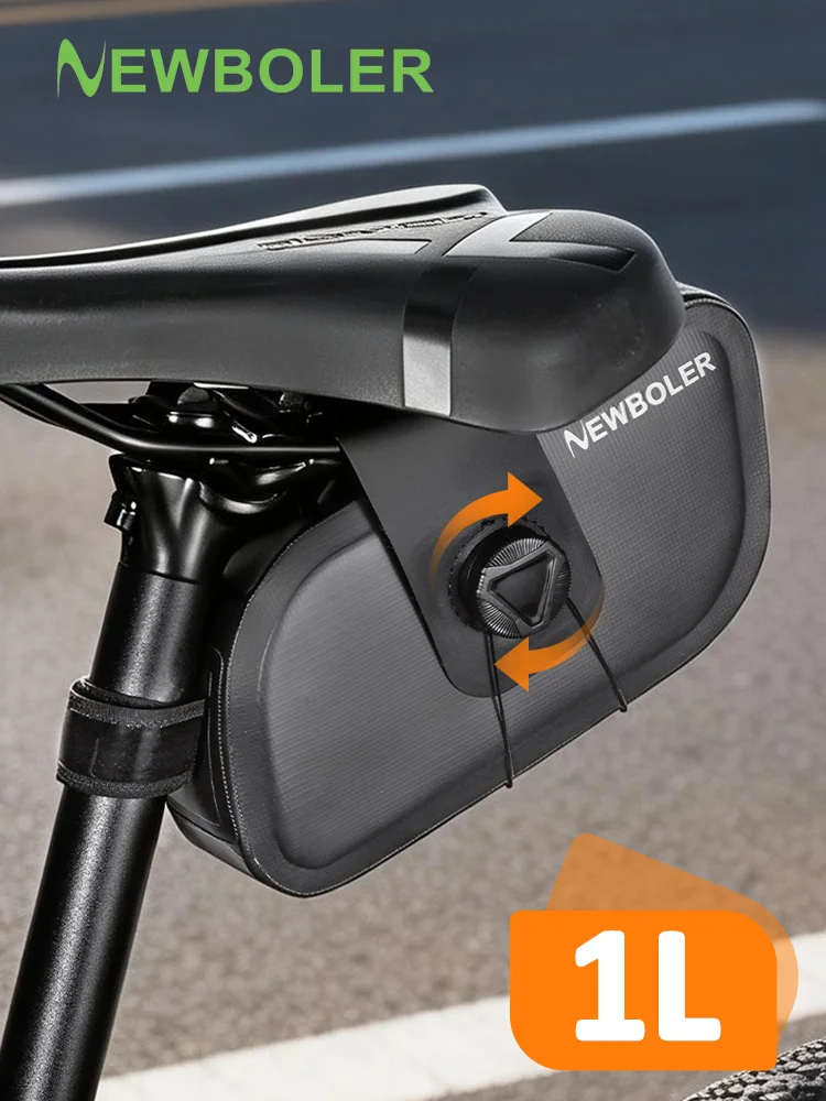 AliExpress NONE NEWBOLER Mini Bicycle Saddle Bag Lightweight Small 1L Bike Bag Portable Multi function Bags Cycling Tail Bag Bike Accessories