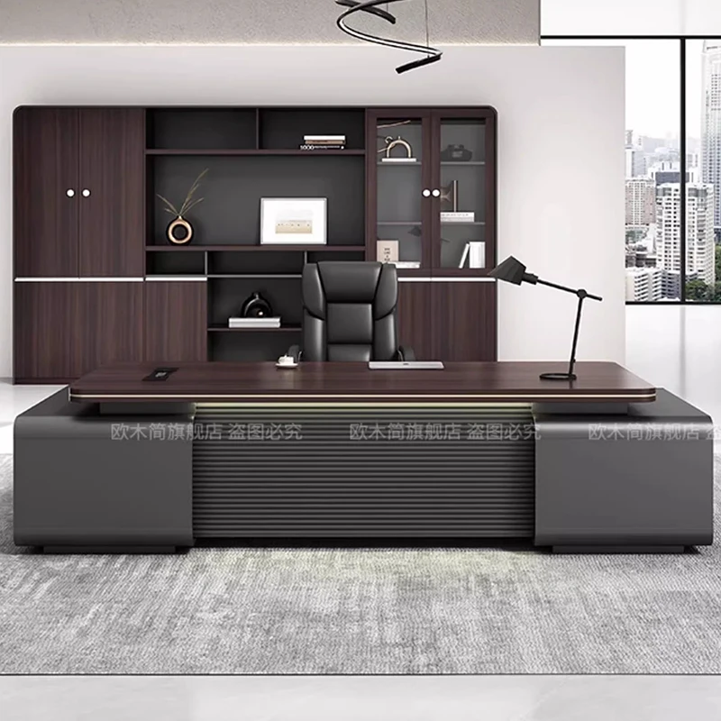 Storage Design Office Desk Wooden Study Modern Gaming Computer Standing Drawer Office Desk Luxury Ufficio Commercial Furniture