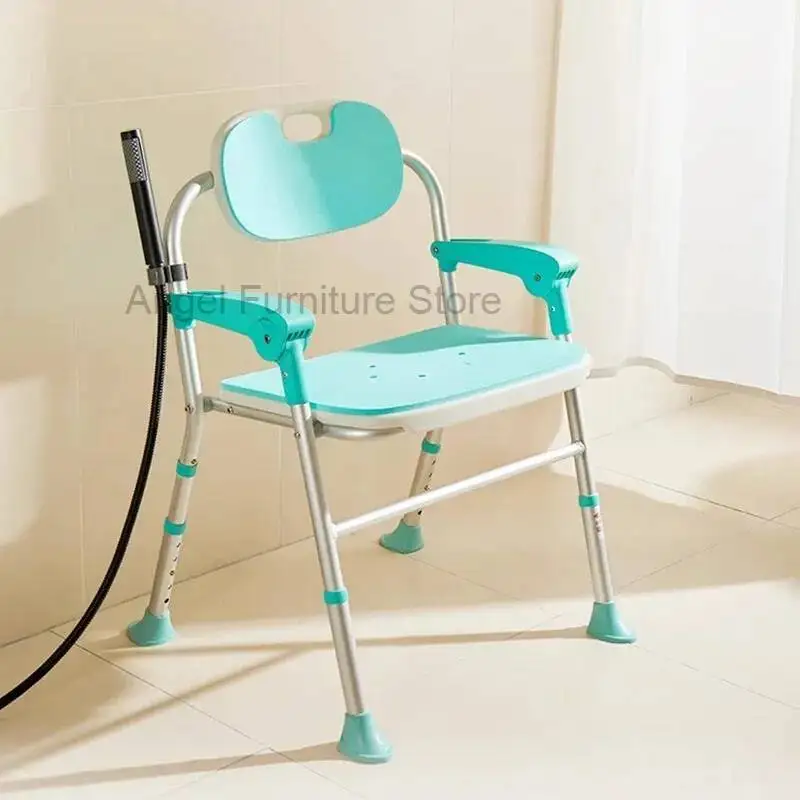 

Shower Folding Bathroom Chair Nordic Kitchen Bedroom Beach Stool Designer Space Saving Elderly Silla Plegable Trendy Furniture